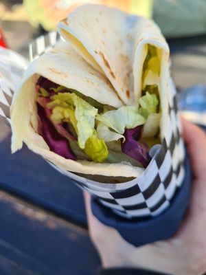 Vegan burrito at Tignes Cuisine in Tignes