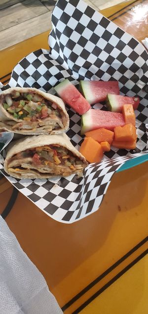 Veggie 🌯 burrito at Oasis Fitness Gym and Cafe in Hopkins