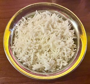 Basmati rice  at Indian Village in Berlin