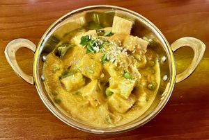 Tofu sabji korma at Indian Village in Berlin