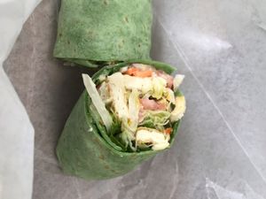 Tofu wrap was yum! at Eco Eats in Key Largo