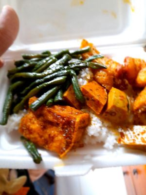 My take away vegan food at Hoàng Kim Chay in Ho Chi Minh City