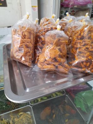 Vegan products for sell at Hoàng Kim Chay in Ho Chi Minh City