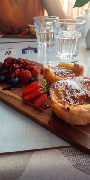 Vegan Pastel De Nata, famous Portuguese custard tarts at All Good Things Vegan in Paignton