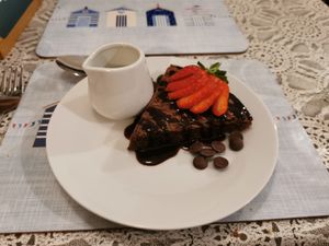 Swedish sticky chocolate cake at All Good Things Vegan in Paignton