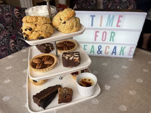 Afternoon tea - cakes   at All Good Things Vegan in Paignton