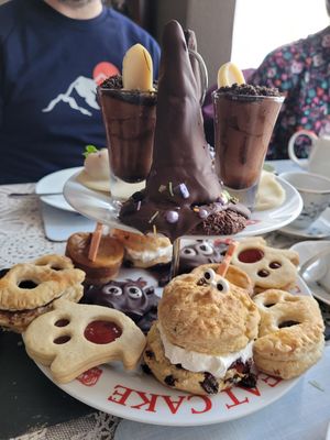 Halloween afternoon tea at All Good Things Vegan in Paignton