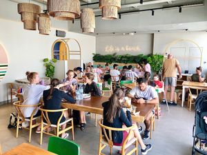 Interior at Circle Café - Kite Beach  in Dubai