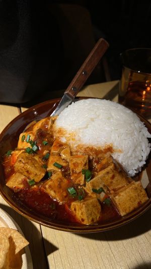   at chaochao. vegan food and natural wine bar in Beijing