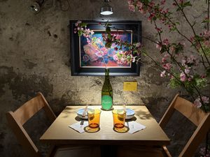   at chaochao. vegan food and natural wine bar in Beijing