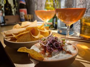  at chaochao. vegan food and natural wine bar in Beijing