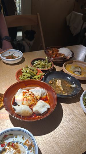   at chaochao. vegan food and natural wine bar in Beijing