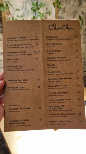  at chaochao. vegan food and natural wine bar in Beijing