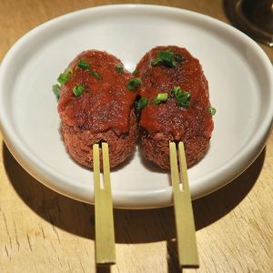 Sichuan Style Tofu Stick at chaochao. vegan food and natural wine bar in Beijing