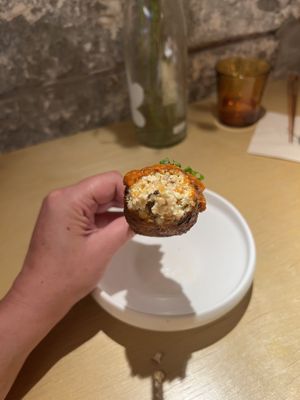 Sichuan Style Tofu Stick  at chaochao. vegan food and natural wine bar in Beijing