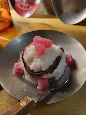 Rice pudding - nice consistency at chaochao. vegan food and natural wine bar in Beijing