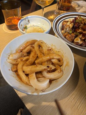 Sweet soy noodle   at chaochao. vegan food and natural wine bar in Beijing