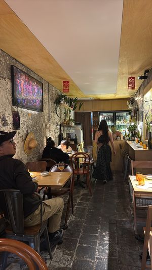   at chaochao. vegan food and natural wine bar in Beijing