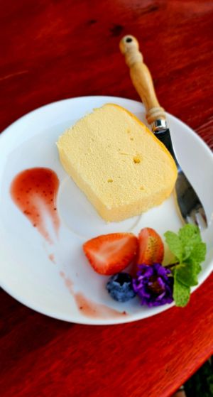 Butter cake at Matty's Cafe in Samut Prakan