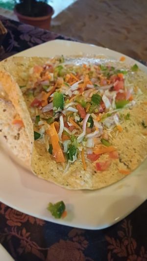 Masala pappadum at Alis Kitchen in Kovalam