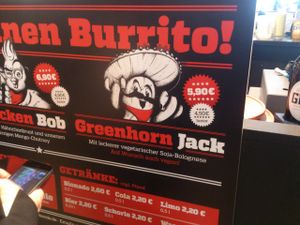 the perfect grab'n'go meal-vegan labelling at Burrito Bande Food Truck in Frankfurt