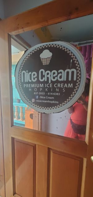 Door sign at Nice Cream - Hopkins in Hopkins