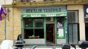 store front at Rekalde Taberna in San Sebastian