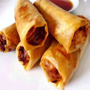 Vegan Spring Rolls  at Araya's Place in Los Angeles