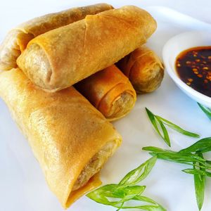 Vegan Spring Rolls  at Araya's Place in Los Angeles