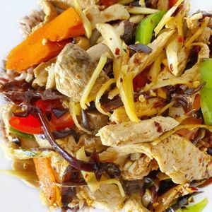 KAI PHAD KHING at Araya's Place in Los Angeles