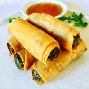 spring rolls  at Araya's Place in Los Angeles