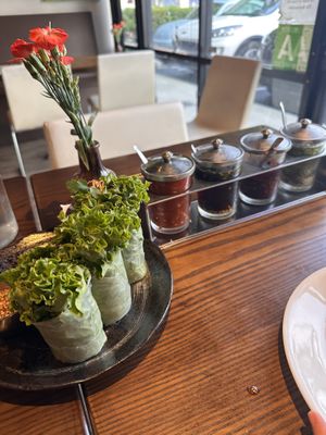 Fresh rolls  at Araya's Place in Los Angeles