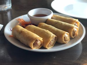 Veggie rolls. Very good  at Araya's Place in Los Angeles