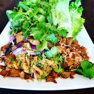 Spicy Jackfruit Salad - not on menu at Araya's Place in Los Angeles