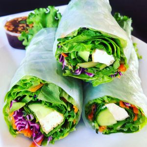 Vegan Fresh Rolls at Araya's Place in Los Angeles