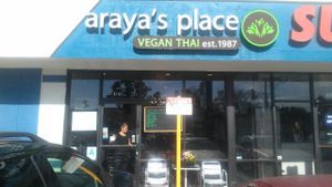 Outside Araya's Place at Araya's Place in Los Angeles