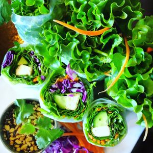 Vegan Fresh Rolls  at Araya's Place in Los Angeles