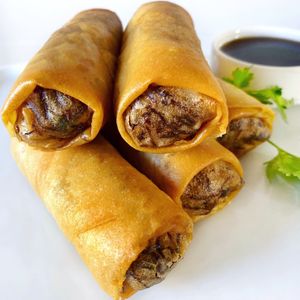 Vegan Spring Rolls at Araya's Place in Los Angeles