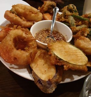 Veggie tempura at Araya's Place in Los Angeles