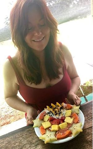 This was breakfast! Fun tropical fruit spoothie bowl  at La Joya Del Sol in Perez Zeldon