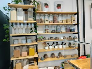 Spices, nuts, etc. at Abasto Vegano - Narvarte in Mexico City