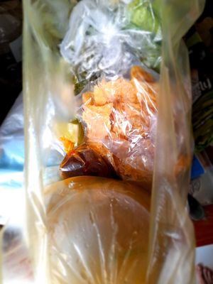 My take away vegan food at Hu Tiệu Chay in Ho Chi Minh City