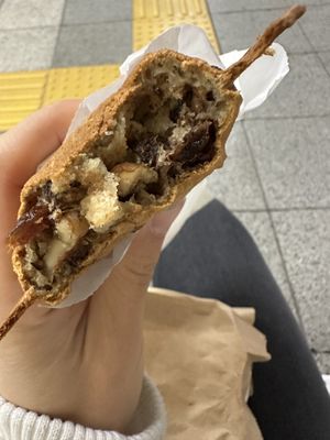 Walnut and raisin filled  at Tokachi Taiyaki Sabo - Sapporo Main Branch in Sapporo