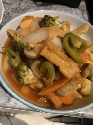 Sweet and sour saucee  at The New Shangri-La in Dublin