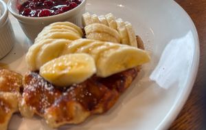 Vegan pancake at The Restaurant at Lythe Hill  in Haslemere