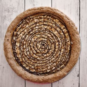 Tarta manjar-nuez at Cocina Libre in Macul