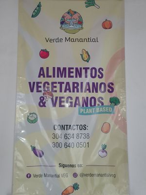 it says  vegetarian, but they told me that it is purely vegan at Verde Manantial Veg in Cali