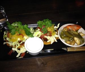 Sope con Piñas (excellent dish!) at Gracias Madre - WeHo in West Hollywood