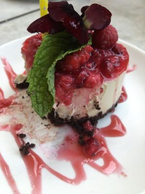 Bomb ass cheesecake, truly tear worthy.  at Gracias Madre - WeHo in West Hollywood