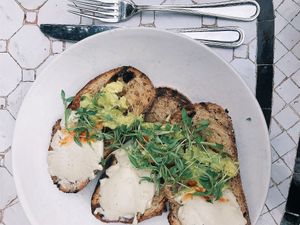 Avocado toast at Gracias Madre - WeHo in West Hollywood